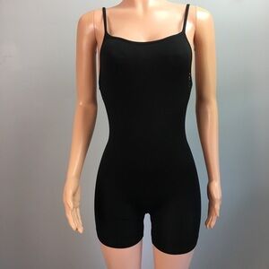 Real black 1 piece body suit